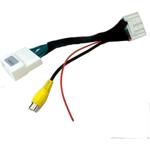 28Pins Car Rear View Camera RCA Video Convert Cable RCA Connection Adapter For Mazda CX-5 CX5 CX 5 2015-2018 OEM Monitor