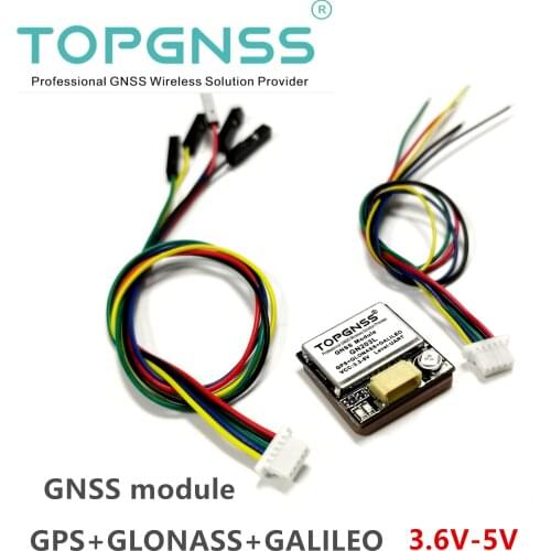 3.3V-5V TTL UART level UAV GPS module GNSS antenna GLONASS GALILEO NMEA0183 9600 Baud rate small Built-in FlashGN-203L TOPGNSS
