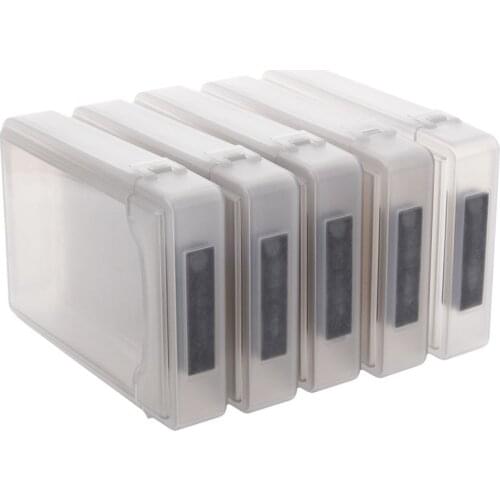 5pcs 3.5 inch IDE SATA HDD Hard Drive Disk Plastic Storage Box Case Enclosure Cover Gray
