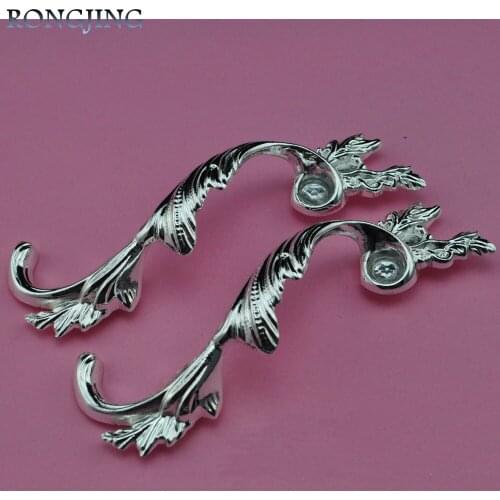 5x 96mm Phoenix Kitchen Cabinet Hanles Furniture Dresser Silver Knobs Cabinet Cupboard Closet Drawer Handle Bars Pulls Rongjing