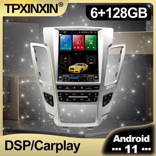 128G Android 11.0 Tesla Screen Car Radio For Cadillac CTS 2007 2008 - 2012 Auto Multimedia DVD Player Navigation Stereo GPS 2din