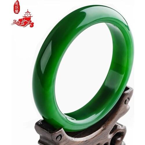 Fidelity Hetian Jade Jasper Bracelet Womens Emerald Jade Bracelet Emerald Full Emerald Bracelet Spinach Green Hand Certificate