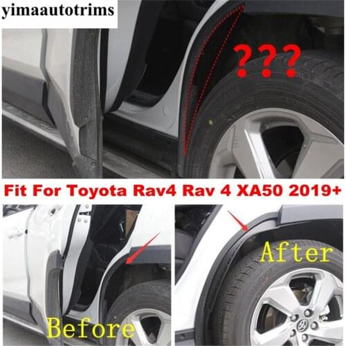 Rear Wheel Eyebrow Mudguards Mud Splash Flaps Muds Fendercar Protector Surround Cover For TOYOTA RAV4 RAV 4 XA50 2019 2020 2021