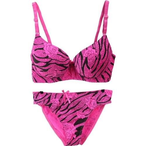 New Sexy Fashion Leopard Bra Cotton Embroidery Lingerie Push Up BCD Cup Bow Decorative Womens Soutien Gorge Underwear