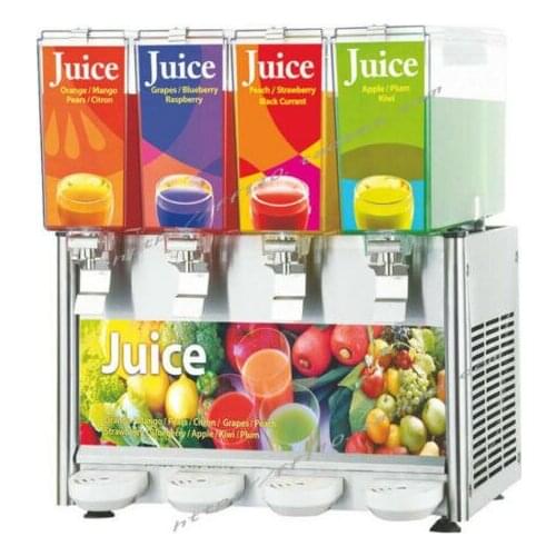 CE 12L*4Tank Frozen Hot Cold Drink Beverage Milk Juice Dispenser Machine