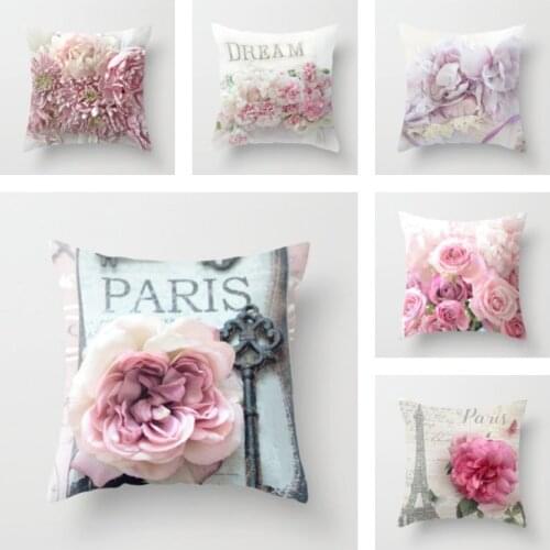 2021 New American Country Rose Nordic Sofa and Bedside Cushion Cover 16x16in 18x18in 20x20in 24x24in Short Velvet Pillow Cover