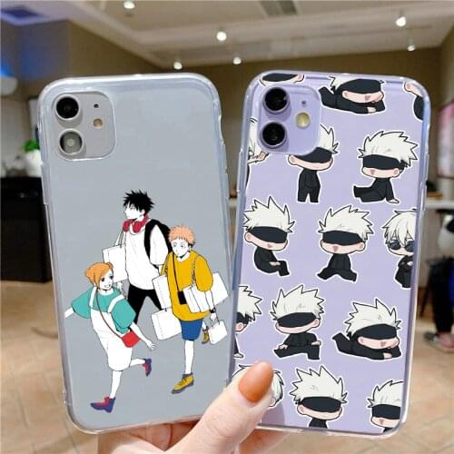 Jujutsu Kaisen Anime Phone Case For Samsung Galaxy A31 A32 A41 A40 A50 A51 A52 A70 A71 A72 A10 A11 A12 A21S A20S A30 Clear Cover