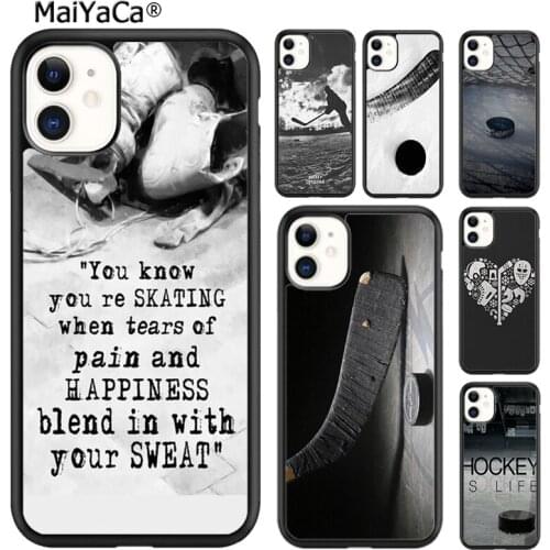 MaiYaCa Hockey Sport Phone Case Cover For iPhone 5s SE 6 6s 7 8 plus X XR XS 11 12 pro max Samsung Galaxy S8 S9 S10 shell