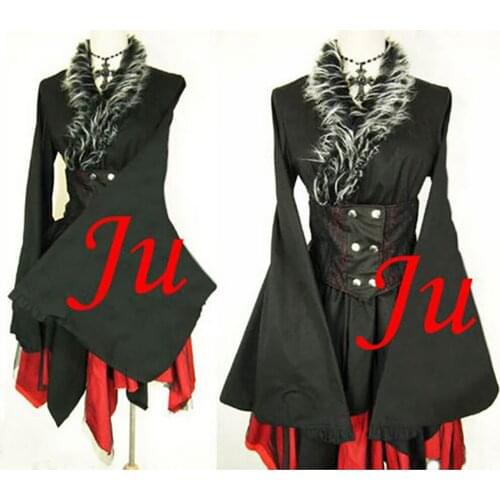 Gothic Lolita Punk Fashion Outfit Dress Cosplay Costume Tailor-made[CK810]