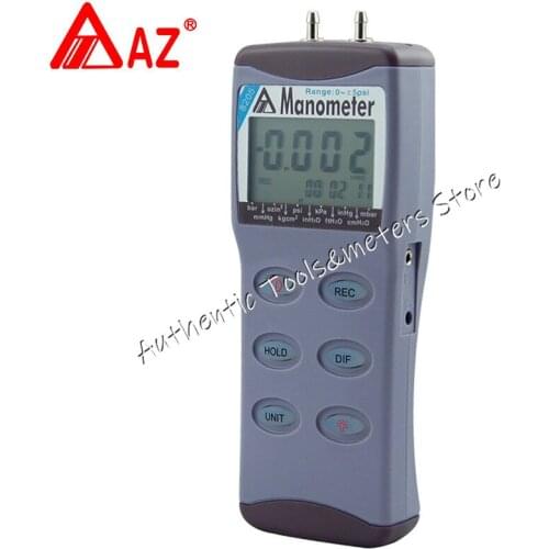 Digital Manometer Differental Pressure Tester AZ8205 Digital Pressure Gauge Negative Pressure Gauge Micro Differential Pressure