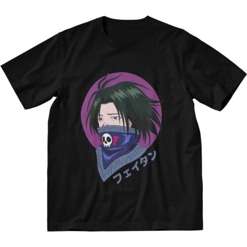 Male Feitan Hunter X Hunter T-Shirt Novelty Hxh Anime Manga Tshirt Short Sleeve Unique T Shirt Homme Cotton Tee Tops Clothing