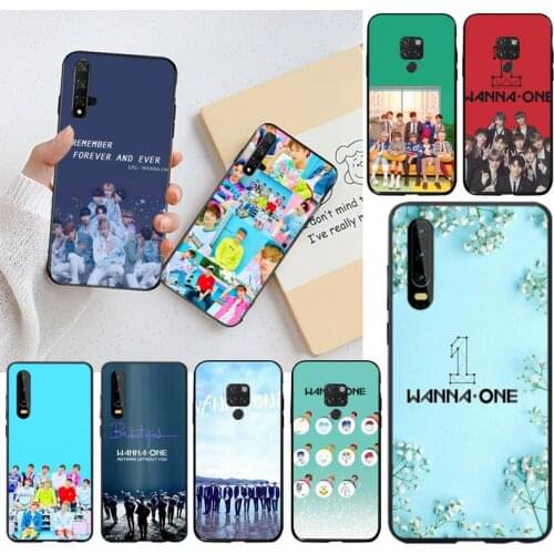 HUAGETOP KPOP WANNA ONE Black TPU Soft Phone Case for Huawei P40 P30 P20 lite Pro Mate 30 20 Pro P Smart 2019 prime