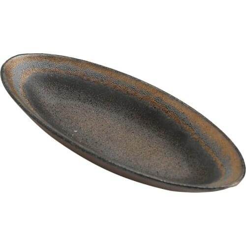 Pottery Wood Burning Tsp New Chinese Retro Handmade Kiln Baked Iron Glaze Kung Fu Tea Set Tea Ceremony Accessories Porcelain