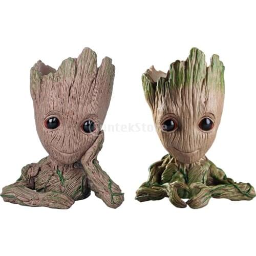 Creative Home Decor Flower Pot Pen Holder Flower Cute Tree Toy Flower Vase Home Gardening Supplies Bird Nest Treant