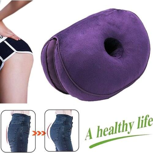 Bodybuilding hip cushion Multifunctional Dual Comfort Anti Hemorrhoid Massage Chair Memory Foam Latex Seat Cushion Comfy Office