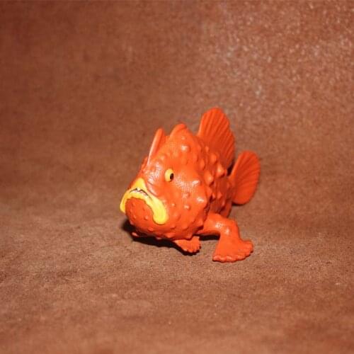 Pvc Figure Dolls model Marine fish, white spotted squid, five-footed tiger fish