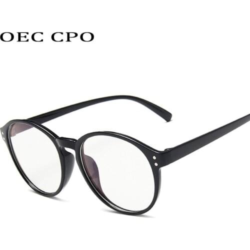 Unisex Low Price Fashion Glasses Women Vintage Round Clear Glasses Optical Eyeglasses Frame Transparent Lens Spectacle Frame