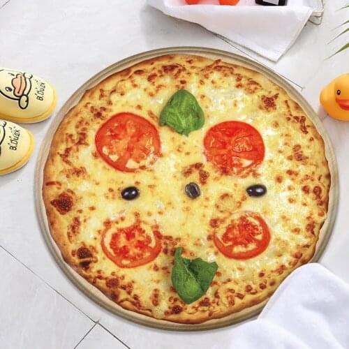 Fashionable 3D Printed Non-slip Carpet 2021 Ppizza Donut Pattern Blanket Flannel Carpet Home Decor Living Room Bedroom Carpet