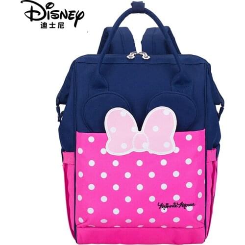 Disney Mickey Mouse Backpack Fashion Cartoon Large Capacity Mini Student Schoolbag Girl Handbag Bookbag Boy Shoulder Hobos