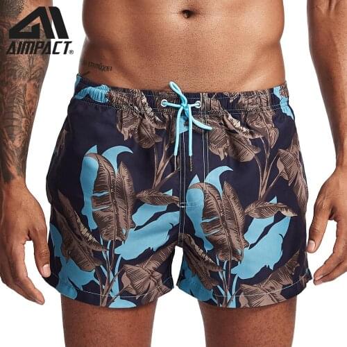 2019 New Fashion Mens Board Shorts Fast Dry Male Swim Trunks Tropical Print Casual Sport Surf Beachwear Hybird Shorts AM2213