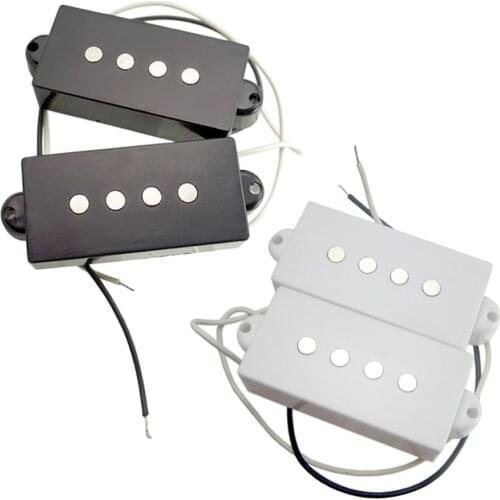 2Pcs Magnet Pickup Single Coil Brisge Neck Set for PB Bass Replacement Parts