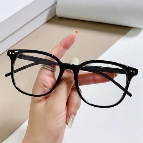 Vintage Student Transparent Computer Glasses Frame Women Men Round Eyewear Blue Light Clear Glasses Optical Spectacle Eyeglasses