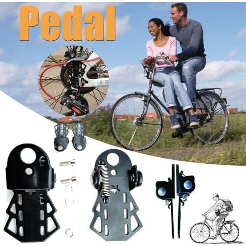 Solid Shock Absorb Pedal Mountain Bike Thick Steel Folding Pedal Children Balance Board 99 Type Riding Accessories Bicycle Part