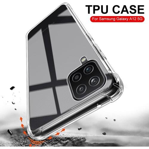 Clear Case For Samsung Galaxy A12 A02S S21 S20 Ultra Plus A02S A42 A72 5G Note 20 Ultra S20FE S10 Lite A51 A71 back Cover A12 5G