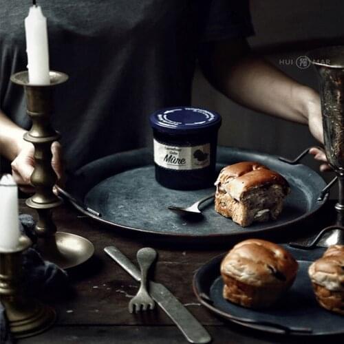 Retro Plate Set Retro Fancy Iron Set Tray Dessert Cake Fruit Plate Vintage Storage Bread Tray Home Decoration Garden Restaurant