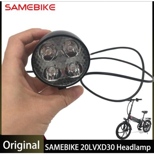 SAMEBIKE 20LVXD30 Electric Bike Headlamp Bike Light Front Light Riding Safety Warning Rainproof Flashing Headlight Waterproof