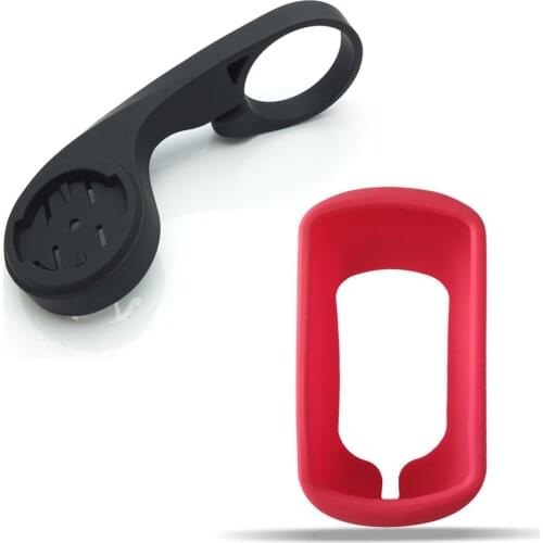 Silicone Protect Case Skin + 31.8mm Handlebar Bracket Mount MTB Holder Support for Bicycle Computer Garmin Edge Explore