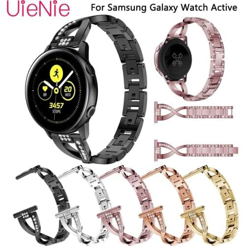 20mm replace bracelet for Samsung Gear S2 Women Band with Rhinestone Strap For Samsung Galaxy Watch Active wristband Accessories