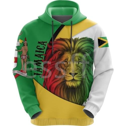 Tessffel County Flag Africa Jamaica King Emblem Lion NewFashion Tracksuit 3DPrint Men/Women Streetwear Pullover Funny Hoodies 22