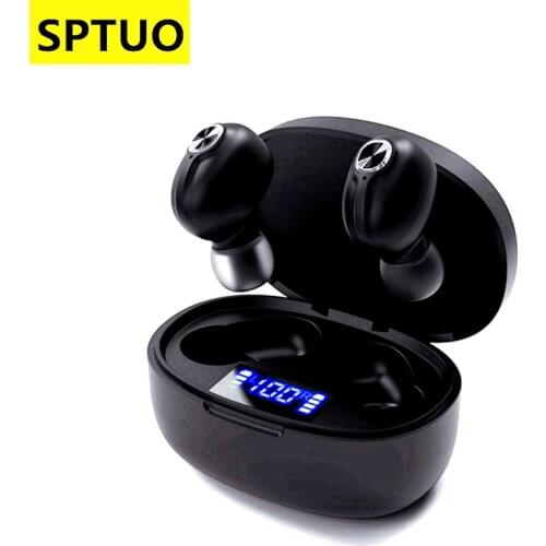 SPTUO T15 TWS bluetooth Wireless Earbuds ear buds Music headphones for smart phone Ture wireless headphones Gaming headset