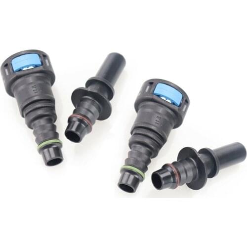2Pair 11.8mm Auto Car Fuel Line Hose Coupler Quick Release Connect Release Disconnect Connector Gas Car Accessories