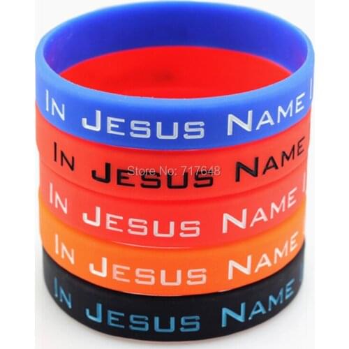 300pcs IN JESUS NAME I PLAY wristband silicone bracelets free shipping by FEDEX