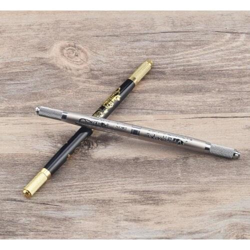5Pcs Chinese Style Professional Permanent Makeup Eyebrow Pen Manual Tattoo Microblading Pen Eyebrow Lip Tools 2 Heads