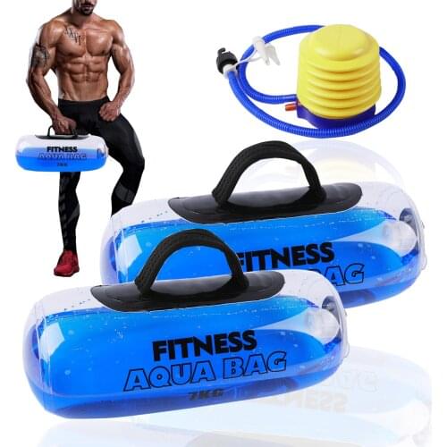 Portable Fitness Dumbbell Aqua Bag Heavy Adjustable Weights Water Power Bag Home Arm Workout Powerlifting Training Equipment