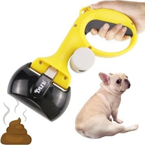 Large Long Handle Foldable Portable Pet Dog Pooper Scooper with Bag Dispenser Dog Poop Bag Dispenser Pooper Scoopers & Bags