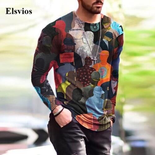 ELSVIOS Men's Long Sleeve T-Shirts
