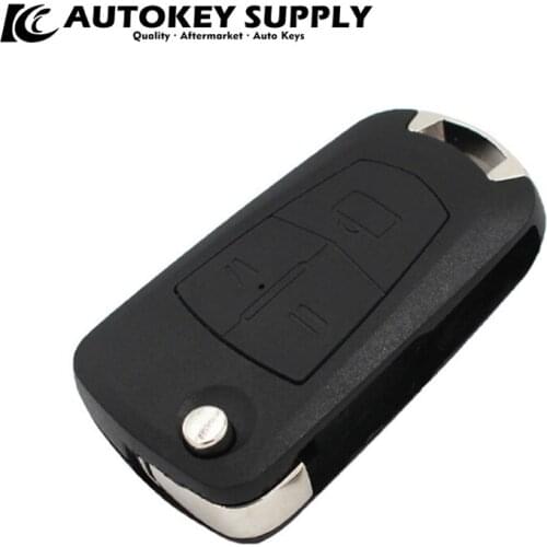 ForOpel/Vauxhall Astra Vectra Corsa 3 Button Remote Flip Key Shell AKOPF105