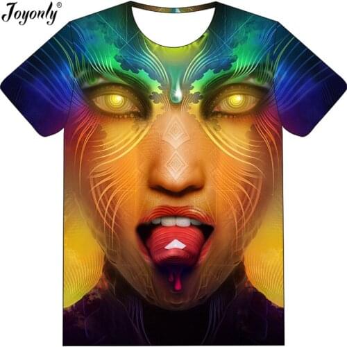 Joyonly 2018 Summer New Fashion Children 3D T-shirt Trippy Girl Galaxy Digital Printed T shirt Girl Baby Boys Kids Funny Tops