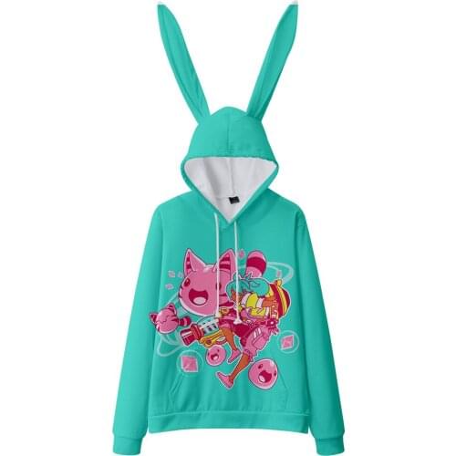 Hot Game Slime Rancher 3D Print Rabbit Hoodie Women Girls Unisex Sweatshirts Kawaii Streetwear Pullover Tops