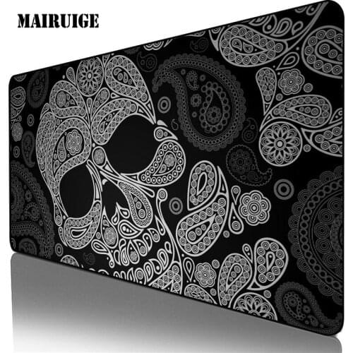 Mairuige Skull Extra Large Mouse Pad PC Laptop Desk Mat Gaming Accessories Table Keyboard Pad Mousepad for Computer Csgo/dota