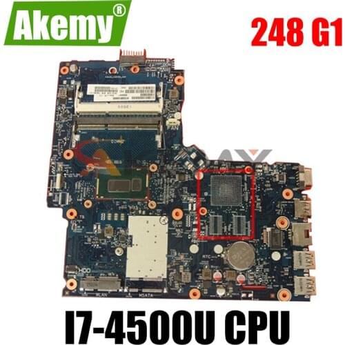 Laptop Motherboard FOR HP 248 G1 340 G1 6050A2608301-MB-A02 746020-001 746020-501 746020-601 i7-4500U CPU fully tested well