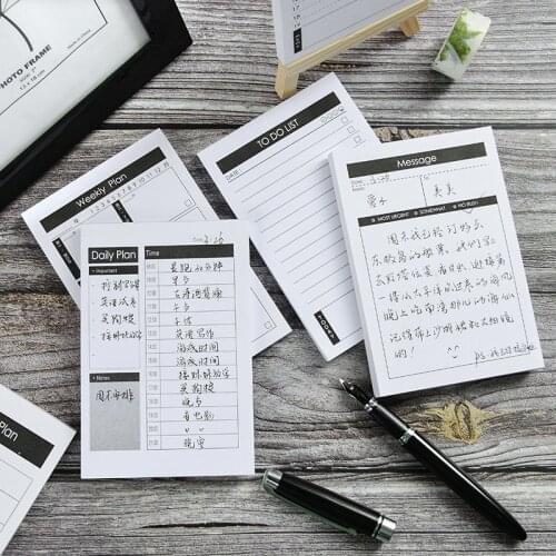 Cute Memo Pads To Do List Notebook Kawaii Daily Weekly Monthly Planner 2020 Notepads Sticky Notes Stationery School Supplies