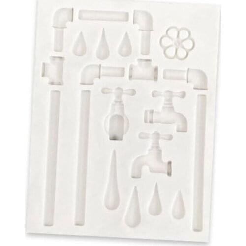 Mini Water Tap Chocolate Candy Silicone Mold Tap Cake Soap Plaster Epoxy Resin Casting Mold Faucet Resin Mold Craft Tool