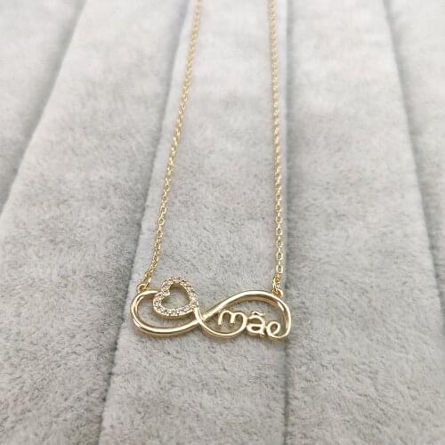 NEW Fashion Zircon Clear CZ Champagne Gold Color Bow-knot Necklace Cubic Zirconia Love Bow Jewelry for Girls Gift