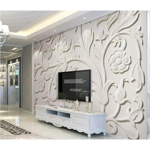 Custom wallpaper beautiful 3d photo wallpaper Papel de parede European carved living room background wall paper mural