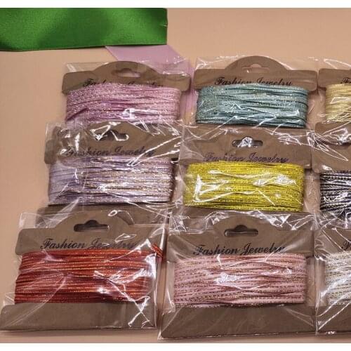 REDJCK 10/20/25 Yards\lot 3 mm Width Double Golden Side Satin Ribbon Polyester DIY Arts Apparel Sewing Webbing Fabric Ribbons